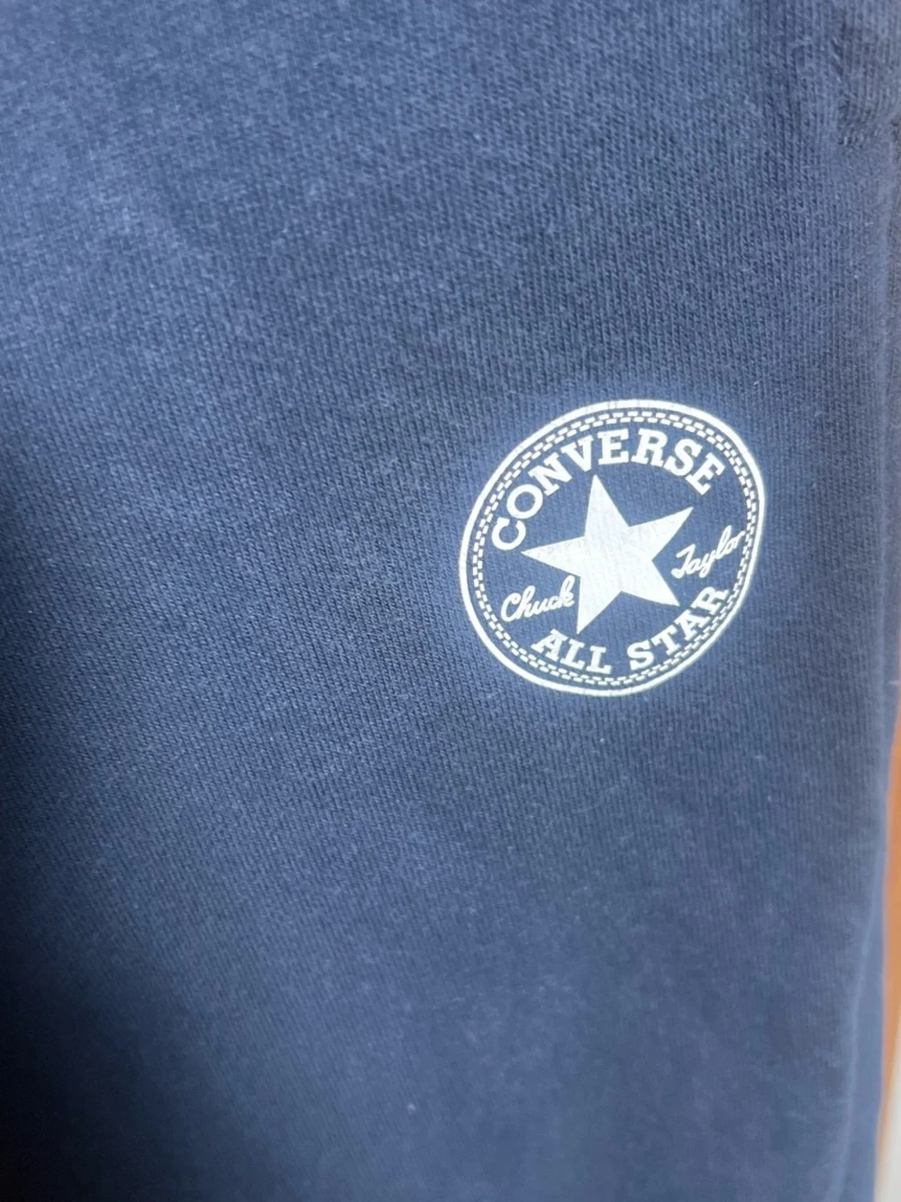 Converse Kids Navy Blue Jogger Sweatpants with White Logo